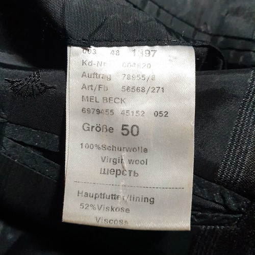 Joop! men's black striped jacket size L like new