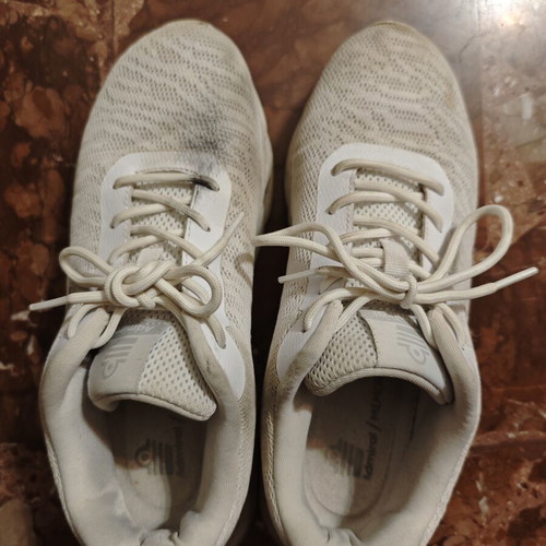Adidas women's white shoes size 40 used with thick sole