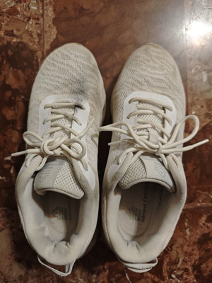 Adidas women's white shoes size 40 used with thick sole