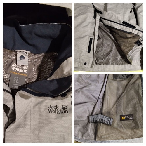 Jack Wolfskin Cloudburst jacket XXL, waterproof 3 in 1 system