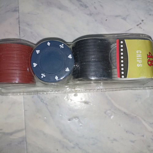 Poker chips new, pack of 48 pieces