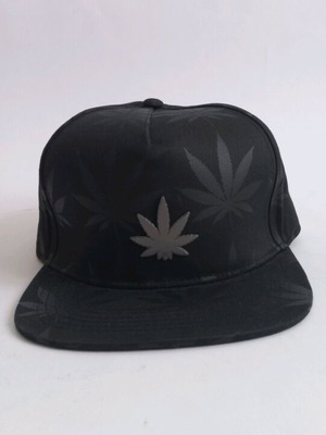 Καπέλο μαριχουάνα νέο, μαύρο και γκρι