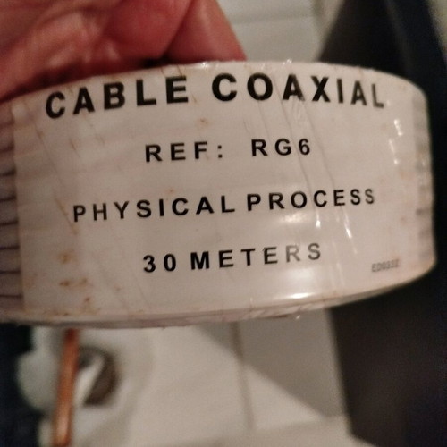 Coaxial cable RG6 new 30 meters