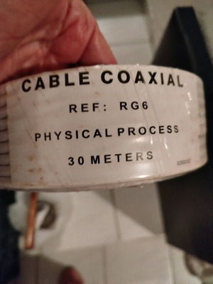 Coaxial cable RG6 new 30 meters