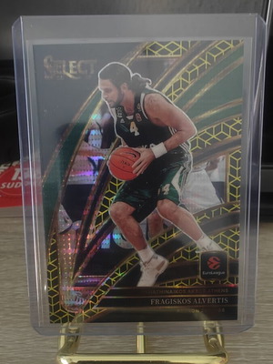 2025-26 Panini Select EuroLeague Basketball Base Set Courtside #218 Gold Prizm Fragiskos Alvertis card