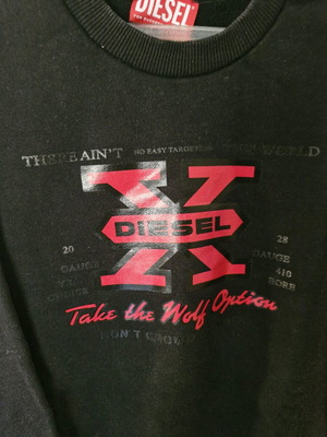 Diesel sweatshirt for boy black like new, size 16