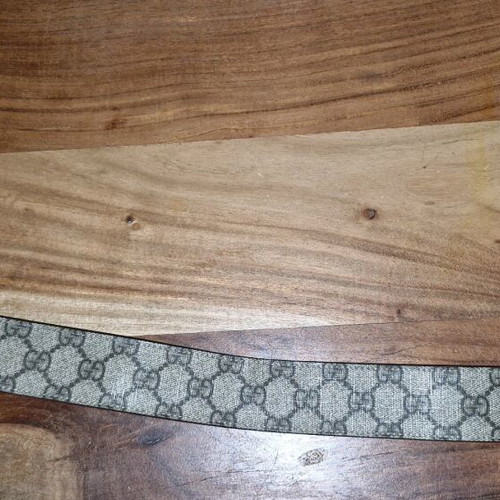 Gucci GG Supreme belt unisex size 85 used, beige and brown
