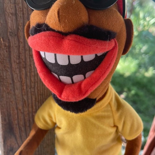 Plush hanging reggae doll like new