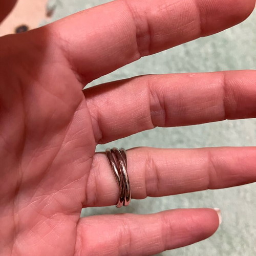 Trivero three silver rings used