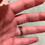 Trivero three silver rings used