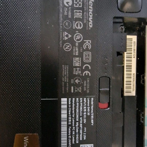 Lenovo laptop used only for spare parts