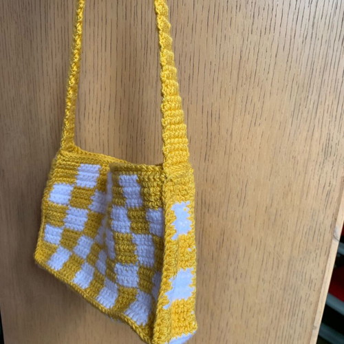 Handmade knitted shoulder bag new