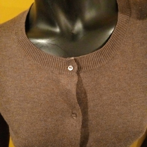 MNG Suit cardigan brown, size M, silk and cashmere, new