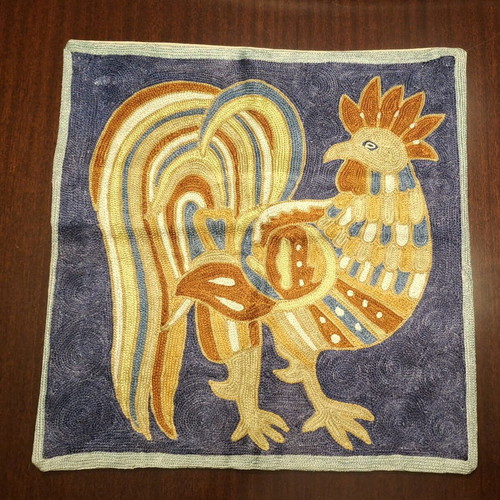 Decorative Pillowcase with Rooster Embroidery new