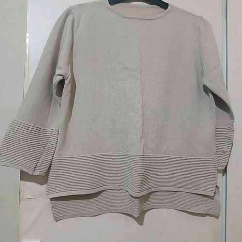 Shiny blouse 3/4 sleeve new, size S-M