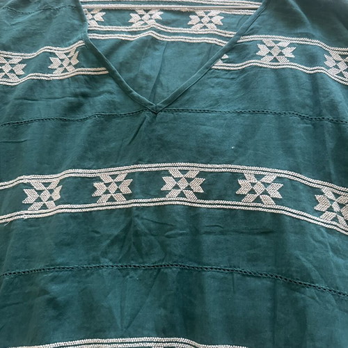 Star Mela Boho Emerald Blouse One Size like new