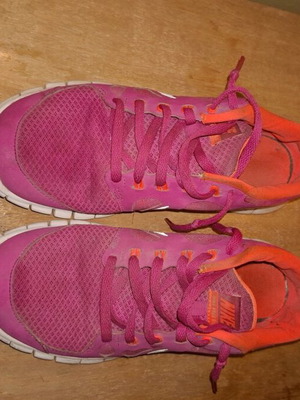 Nike running shoes used, size 37, pink multicolor
