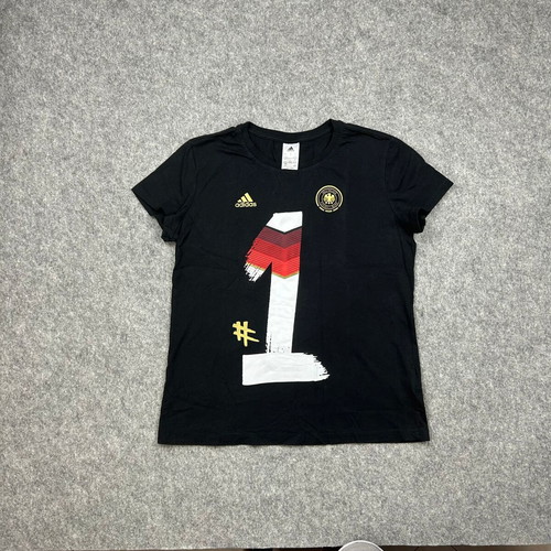 Adidas 2014 World Cup winner Germany women's T-Shirt size Large black color Summer