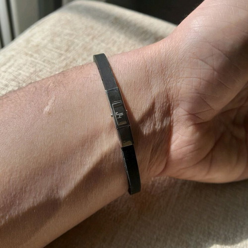 Men's bracelet J4 by Jewels and Gems, silver '925, new, black