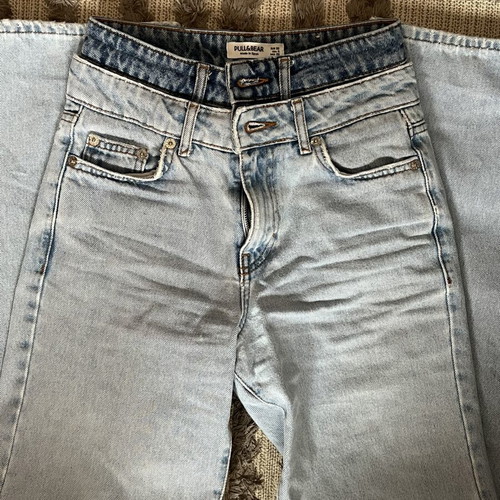 Pull & Bear denim jeans like new, blue and turquoise, size XXS