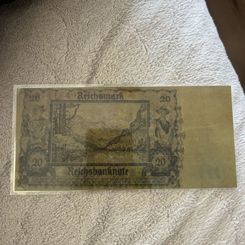 World War II old banknote