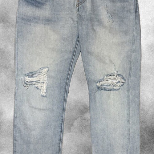 Levi's 501 Distressed Jeans like new, light wash