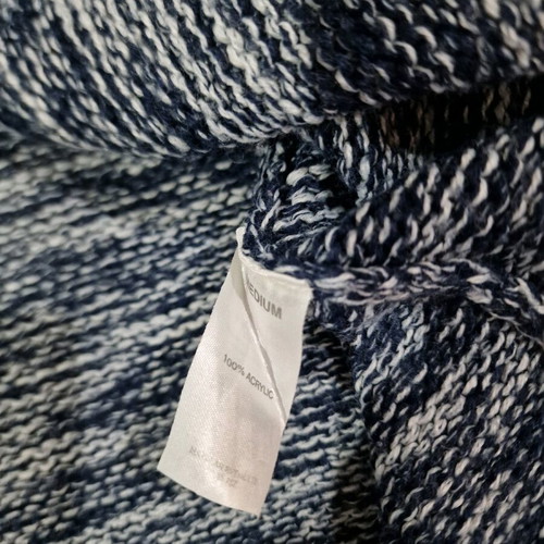 Papaya UK midaxi cardigan used, size M, blue and white
