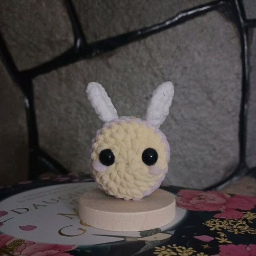 Crocheted colorful bee made to order