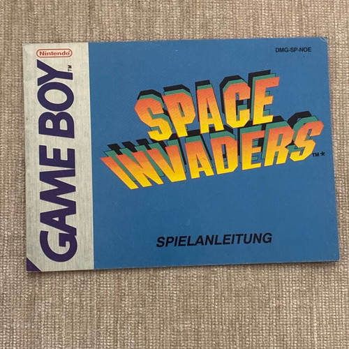 Space Invaders Nintendo GameBoy manual used