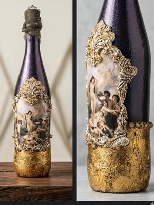 Handmade decorative bottle new with vintage design