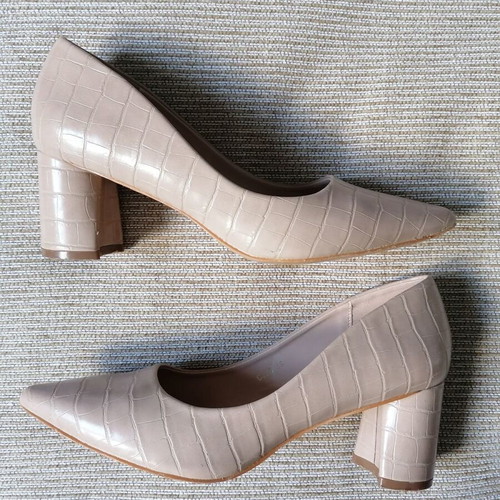 Just Me pumps size 38 beige heel height 6.5 cm like new