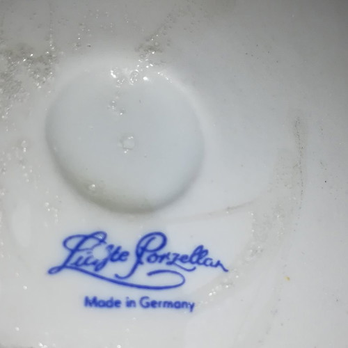 Decorative wall plates used, German porcelain set