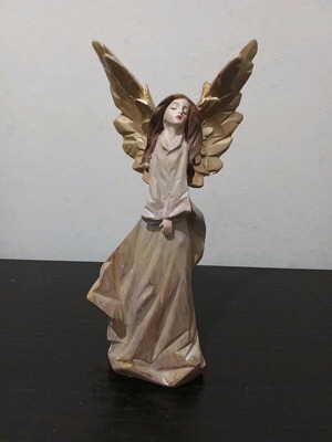 Decorative angel used with golden details vintage style