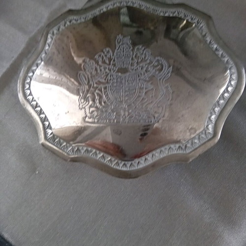Silver-plated jewelry box with velvet lining like new