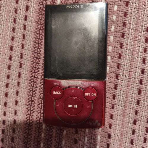 Sony Walkman NWZ-E444 8GB used, red, fully functional