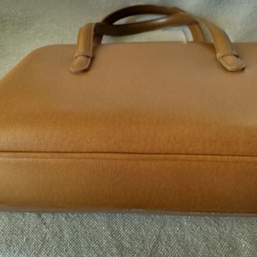 Vintage tote handbag, brown, classic design