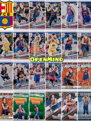 Barcelona Lot 21 Κάρτες Donruss Euroleague 2023-2024 Καινούργιο (Base + Inserts)