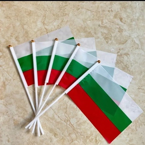 National Bulgarian Flag new, 14x21 cm, durable polyester