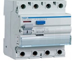 Relay 4P 40A Type A 30mA Sensitivity New by Hager and Schneider, Pack of 3