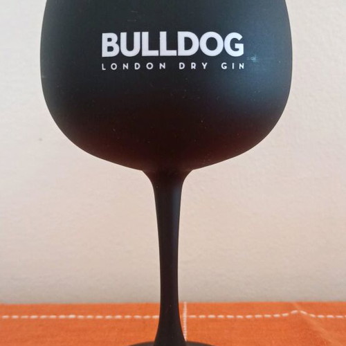 Cocktail glass black like new, height 20 cm