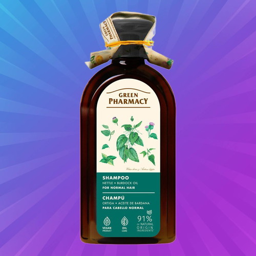 Shampoo with nettle and burdock oil for normal hair new