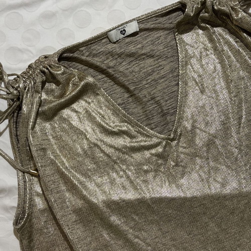 Vintage metallic sleeveless blouse size M, like new