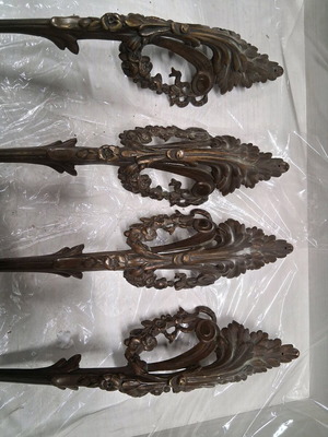 Antique furniture decorations used, set of 4 pieces