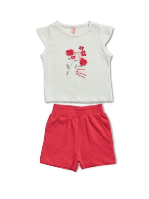 Reflex shorts and t-shirt set Flowers new for 5 years old