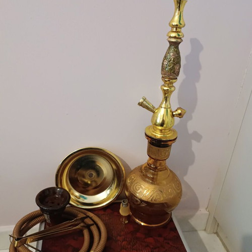 Ager Hookah 64cm like new in case with one hose outlet