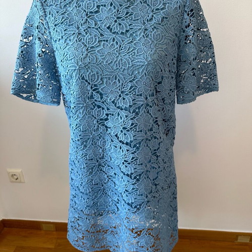 60s blue dress 1960s Blue Green Wool Stripe Square Neckline Belted Wiggle Dress