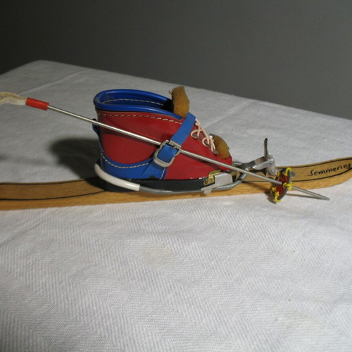 Semmering ski miniature like new with matchbox holder