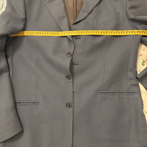 Glou Collection men's jacket like new, ciel gray-blue, size Large EU 50-52