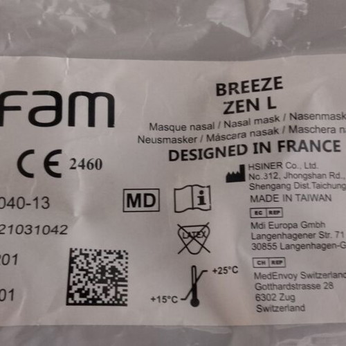 Sefam CPAP nasal mask new
