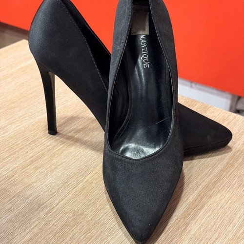 Diamantique black heels size 39